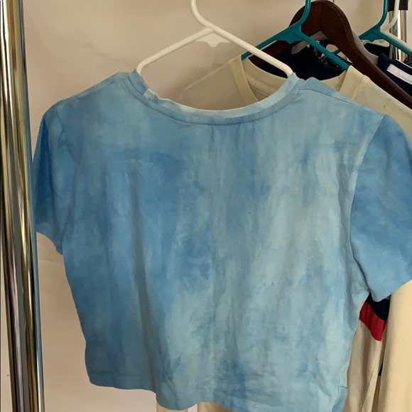 Blue crop t-shirt - Picture 2 of 2